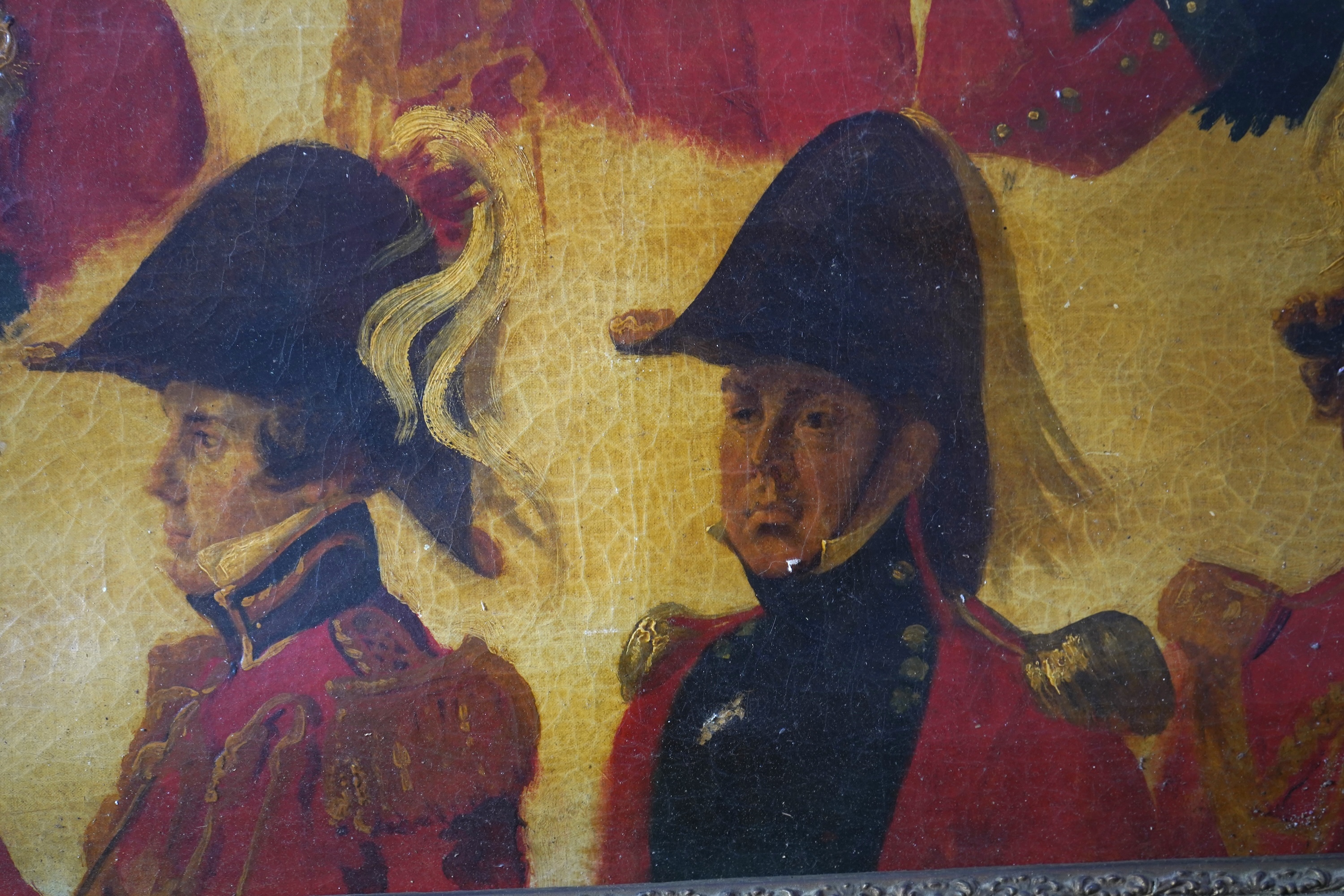 English School, 19th century, Vignette portraits of Lord Metcalfe and staff - Charles Theophilus Metcalfe, 1st Baron Metcalfe, (1775-1846) late governor-general of India, governor of Jamaica, and governor general of Cana